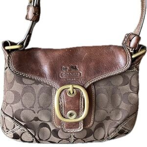 Coach LOGO Mini Brown shoulder bag